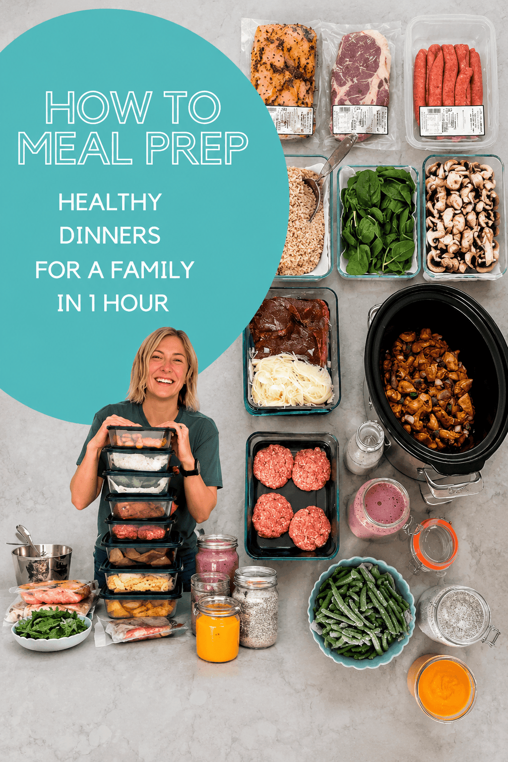 How To Meal Prep Healthy Dinners For A Family
