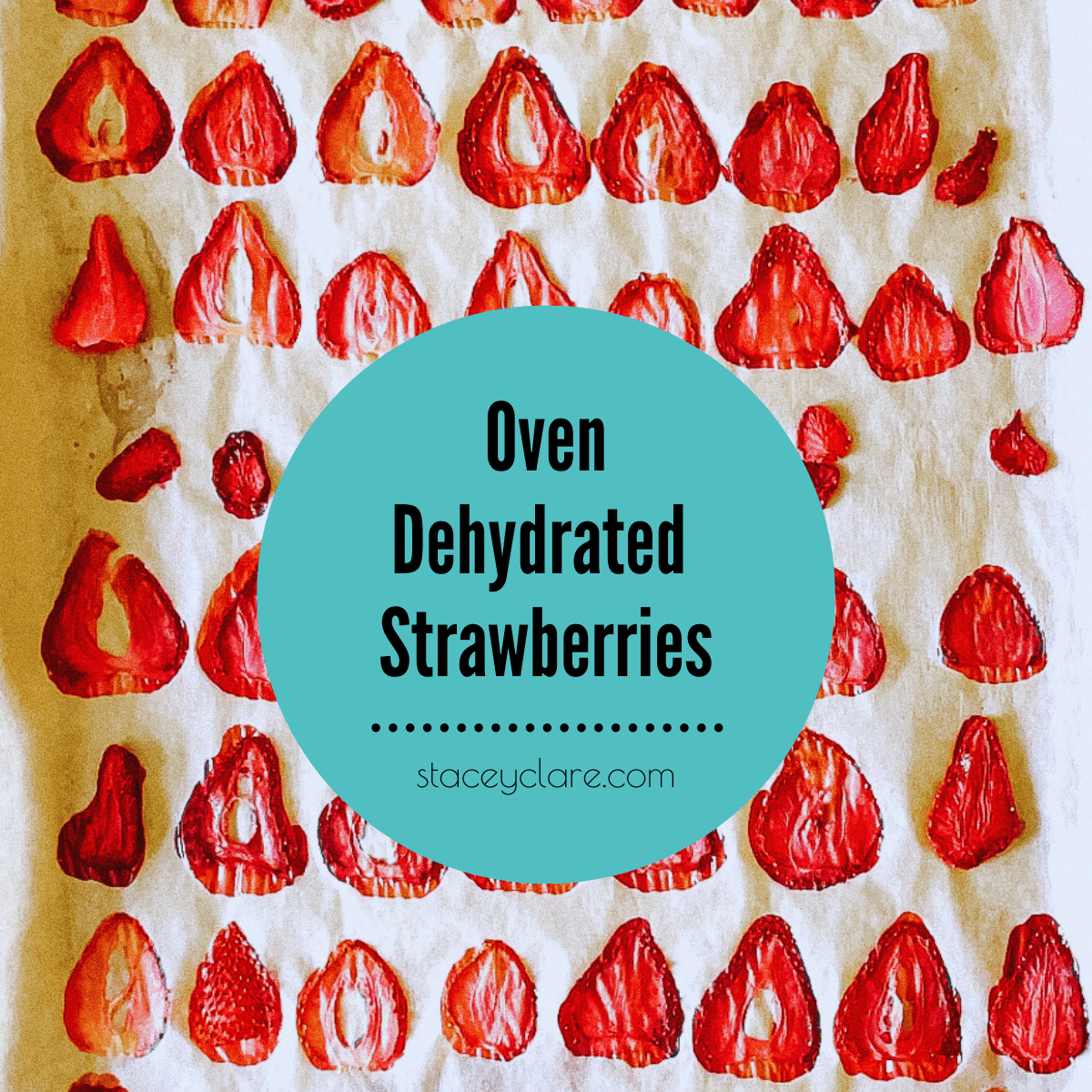 Oven Dehydrated Strawberries – Dried