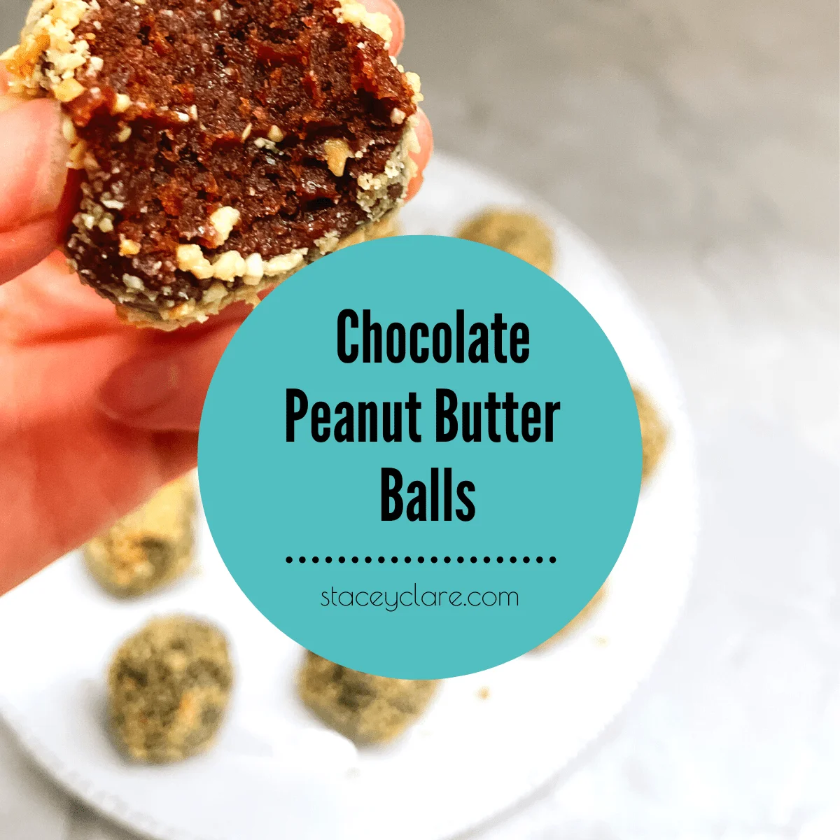 Chocolate Peanut Butter Protein Balls {Healthy & Ready in 5-minutes)