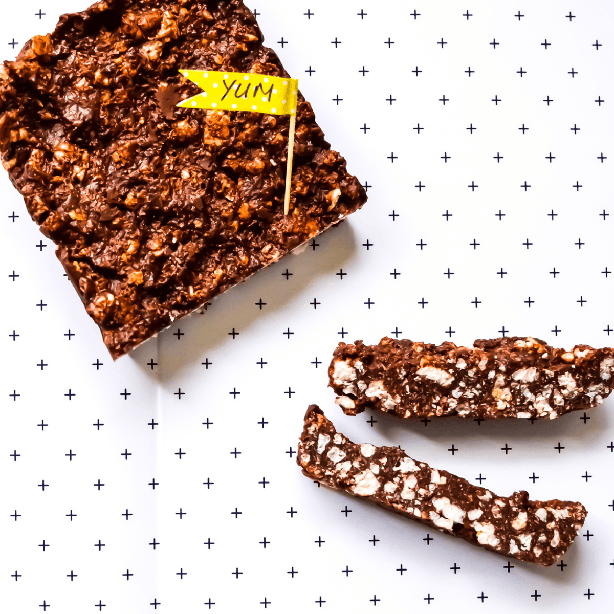 Healthy Chocolate Crackle Slice
