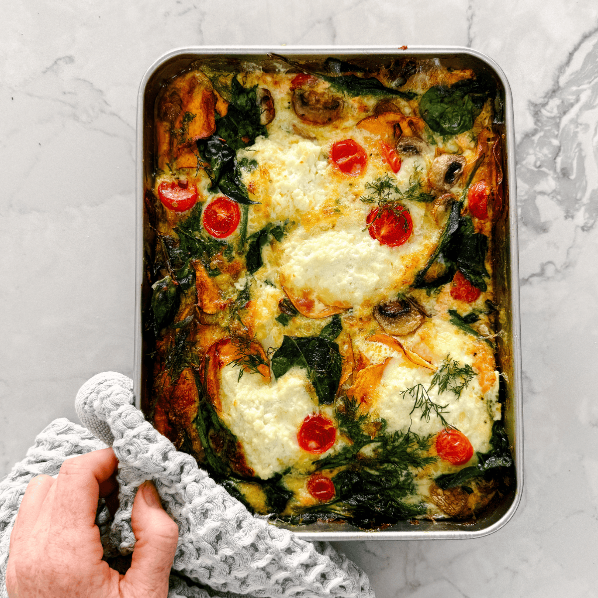 Salmon & Dill Egg White Frittata